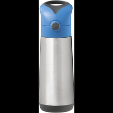 b.box Italtermosz szívószállal 500 ml - kék/szürke (9353965010456) termosz