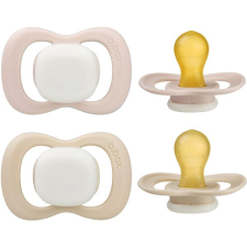 b.box Természetes gumiból készült cumik 6h+ 2 db Glow blush/latte cumi