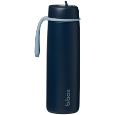 b.box Termosz + szívószál - 690 ml, midnight (9353965009276) termosz
