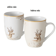  B.G.2037858 Porcelánbögre szarvasos, 300ml bögrék, csészék