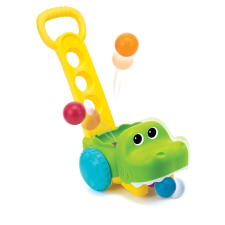B-Kids Járássegítő járgány krokodil forma - Citromsárga tili toli