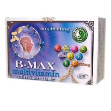  B-MAX MULTIVITAMIN ÉS AKTÍV GINSENG TABL 40 db vitamin és táplálékkiegészítő