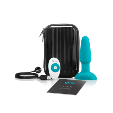 b-Vibe - forgó gyöngyös, akkus anál vibrátor (türkiz) anál