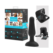 b-Vibe Novice - kezdő anál vibrátor (fekete) anál