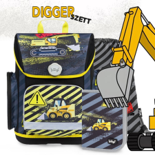 BAAGL Baagl iskolatáska Fidlock csatos SZETT - Digger iskolatáska