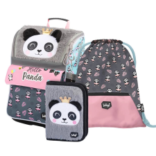 BAAGL baagl Zippy panda iskolai szett táska, tolltartó, tornazsák iskolatáska