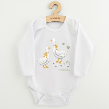 Baba body nyomtatással New Baby Libák, vel. 74 (6-9 h) kombidressz, body
