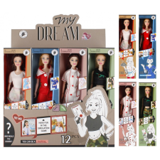 Baba egyenruhában 29 cm barbie baba