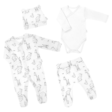  Baba együttes Nicol Baby Animals fehér, vel. 68 (4-6 h) babaruha szett