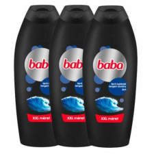 Baba férfi Tusfürdő Tengeri ásvány 3x750ml + Ajándék Gumikacsa kozmetikai ajándékcsomag