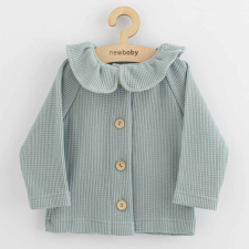 Baba kabátka gombokkal New Baby Laura Luxury clothing szürke gyerek pulóver, kardigán