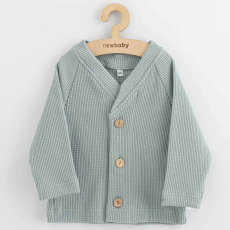  Baba kabátka gombokkal  New Baby Luxury clothing Oliver szürke, vel. 56 (0-3 h)