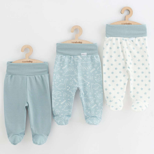 Baba lábfejes nadrág New Baby Classic II Uni 3 db menta gyerek nadrág