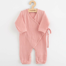 Baba muszlin kezeslábas New Baby pink rugdalózó