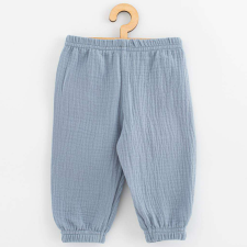 Baba muszlin nadrág New Baby Feeling kék, vel. 62 (3-6 h) gyerek ruha szett