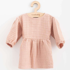  Baba muszlin ruha New Baby Comfort clothes rózsaszín, vel. 80 (9-12 h)