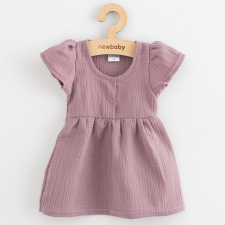 Baba muszlin ruha New Baby lavender, vel. 56 (0-3 h) lányka ruha