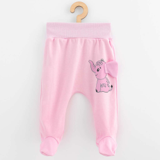  Baba pamut lábfejes nadrág New Baby Happy Elephant pink
