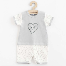 Baba pamut nyári kezeslábas New Baby Szivecske rugdalózó