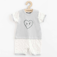 Baba pamut nyári kezeslábas New Baby Szivecske, vel. 74 (6-9 h) gyerek szandál
