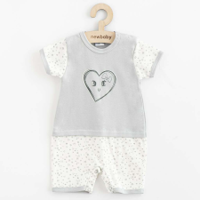  Baba pamut nyári kezeslábas New Baby Szivecske, vel. 80 (9-12 h) gyerek szandál
