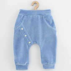  Baba plüss melegítő New Baby Suede clothes kék, vel. 62 (3-6 h)
