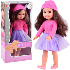 Baba sapkával 36 cm rózsaszín baba