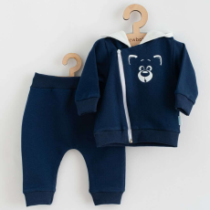  Baba szabadidő nadrág és pulóver New Baby Animals Bear kék, vel. 68 (4-6 h)