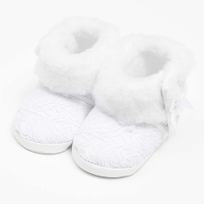  Baba téli csipke csizma New Baby 0-3 h fehér, vel. 0-3 m