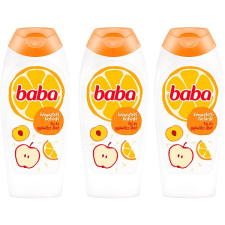 Baba Triopack tusfürdő tejes-gyümölcsös illattal 400 ml tusfürdők