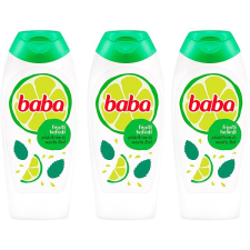 Baba Triopack tusfürdő zöldcitromos és mentás illattal 400 ml tusfürdők