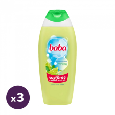 Baba tusfürdő zöldcitrommal és mentával 3x750 ml tusfürdők