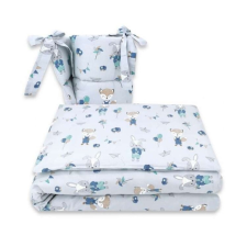 Babastar BS Ágyneműgarnitúra 3 részes - Róka és Nyuszi kék babaágynemű, babapléd