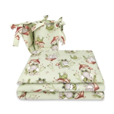 Babastar BS Ágyneműgarnitúra 3 részes - Zöld Béka babaágynemű, babapléd