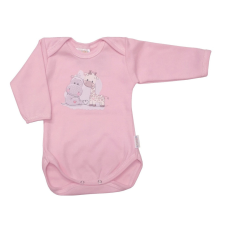 Babastar Hosszú Ujjú pamut body - Best Friends - Rózsaszín - 80 kombidressz, body