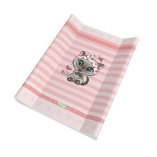 Babastar merev pelenkázólap 50x80cm - Hello Cica pillangóval - Rózsaszín pelenkázó matrac