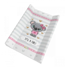 Babastar merev pelenkázólap 50x80cm - It's a Girl! Koala - Szürke pelenkázó matrac