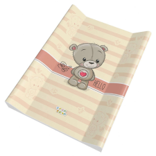 Babastar puha 2 ékes pelenkázó lap 50*70 cm - Beige szívecskés maci pelenkázó matrac