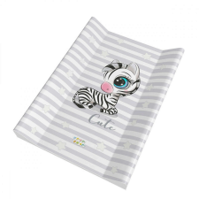  Babastar puha 2 ékes pelenkázó lap 50*70 cm - világos szürke zebra pelenkázó matrac
