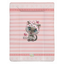 Babastar puha pelenkázó lap 50*70 cm - Rózsaszín cica pillangóval pelenkázó matrac