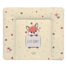 Babastar puha pelenkázó lap 75*72 cm - Barack szívecskés róka pelenkázó matrac