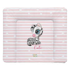 Babastar puha pelenkázó lap 85*75 cm - Rózsaszín zebra pelenkázó matrac