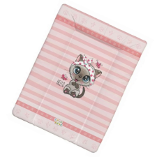 Babastar Puha softy pelenkázólap 50x70cm - Hello Cica pillangóval - Rózsaszín pelenkázó matrac