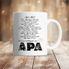  Babaváró bögre – APA mintával, 3 fotóval és névvel bögrék, csészék