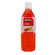 Babu aloe vera üdítőital eper 500 ml üdítő, ásványviz, gyümölcslé