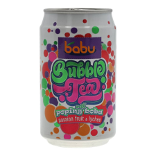 BABU BUBBLE TEA PASSION FR.-LYCHEE 315ML üdítő, ásványviz, gyümölcslé