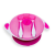 Baby Bruin Baby Bruin tapadókorongos étkészlet, fedéllel, kanállal és villával - pink