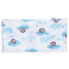 Baby Bruin Nyomott Mintás Textil Pelenka 2 db-os - Kék Maci Felhőn mosható pelenka