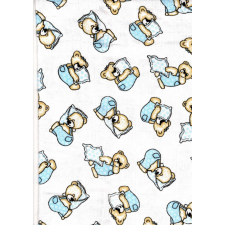 Baby Bruin nyomott mintás textil pelenka, 2db - kék párnás maci mosható pelenka
