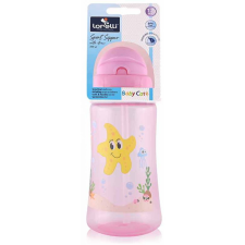 Baby Care Baby Care Ocean szívószálas sportitató 330 ml - pink babaétkészlet